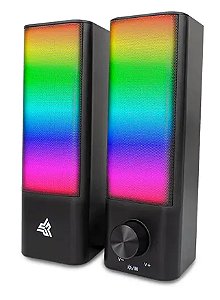 Caixa de Som Gamer Knup Hórus RO820, c/Bluetooth, LED RGB, 10W RMS