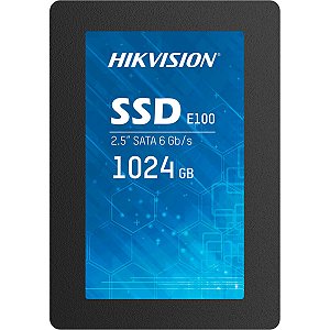 SSD Hikvision E100 1TB, SATA, Leitura 560MB/s, Gravação 500MB/s