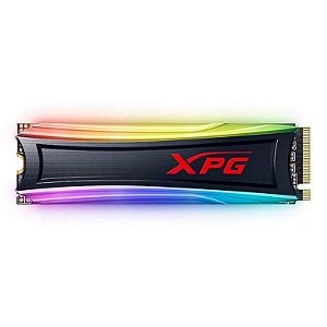 SSD XPG Spectrix S40G 512GB, M.2 2280 NVME RGB, Leitura 3500MB/s, Gravação 1900MB/s