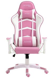 Cadeira Gamer Mymax MX5 Branco e Rosa