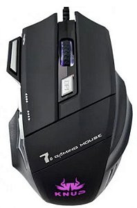 Mouse Gamer Knup KP-V4 Preto 2400DPI