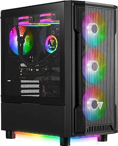 Gabinete Gamer Gamdias Athena M6, Mid Tower, Lateral em Vidro Temperado