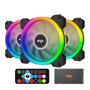 Kit Cooler Aigo Darkflash Dr12, 3 fans, RGB, 120mm