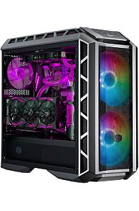 Gabinete Cooler Master MasterCase H500P Mesh C/ 3 Fans , Mid Tower, Lateral de Vidro, Preto