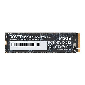 SSD Rover 512GB, M.2, NVME, Leitura 2100MB/s, Gravação 1400MB/s