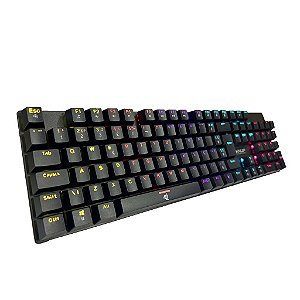 Teclado Gamer Mecânico Knup Madset TE114, Switch Blue, RBW