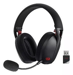 Headset Gamer Redragon IRE Pro, Wireless/Bluetooth (S/fio), PC/PS4/PS5, Preto