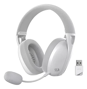 Headset Gamer Redragon IRE Pro, Wireless/Bluetooth (S/fio), PC/PS4/PS5, Branco