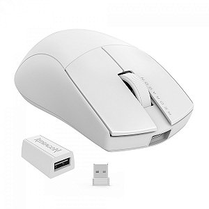 Mouse Gamer Redragon King Pro Wireless/Bluetooth, Branco, RGB, 26000DPI