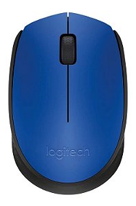 Mouse sem fio Logitech m170, Azul