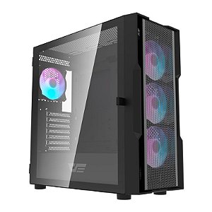 Gabinete Gamer Aigo Darkflash DK431 Mash C/ 4 Fans,  Mid-Tower, Lateral de Vidro
