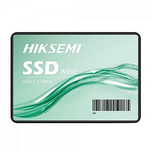 SSD Hiksemi Wave 256GB, SATA, Leitura 530MB/s, Gravação 400MB/s