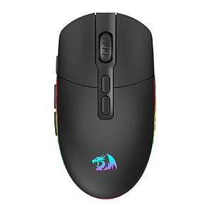 Mouse Gamer Redragon Invader Pro Wireless/Bluetooth, 10000DPI, 8 botões