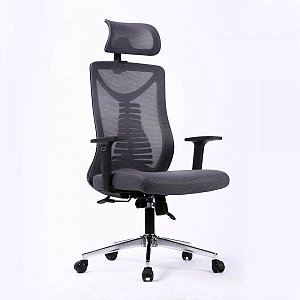 Cadeira Bluecase Office Ergo Elite BCOE-01, Tecido Mesh, Cinza/Preto