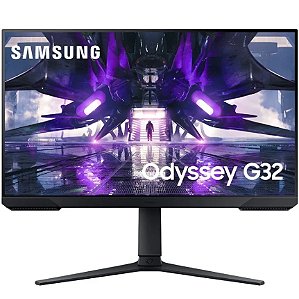 Monitor Gamer Samsung Odyssey G32 LED VA 27" Full HD, 165Hz, 1ms, Suporte ajuste para altura e rotação, LS27AG320NLXZD