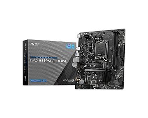 Placa Mãe MSI H610M-S, LGA 1700, Micro ATX, DDR4