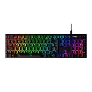 Teclado Gamer Mecânico HyperX Alloy Origins, RGB, Switch HyperX Red, ABNT2