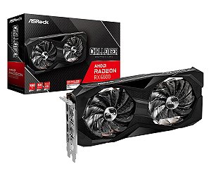 Placa de Vídeo RX6600 AsRock Challenger 8Gb Gddr6