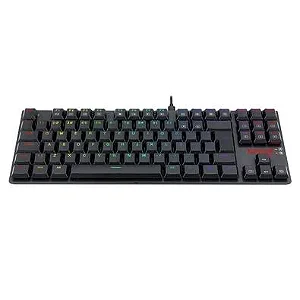 Teclado Gamer Mecânico Redragon APS TKL Preto, Teclas Slims, RGB, Switch Brown
