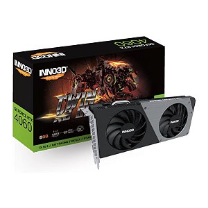Placa de Vídeo Inno3D Twin X2 Geforce RTX 4060 8Gb Gddr6