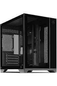 Gabinete Gamer CV100 Frontal E Lateral Em Vidro, Preto