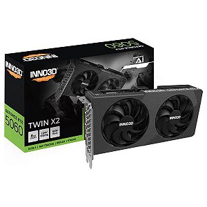 Placa de Vídeo Inno3D Twin X2 Geforce RTX 5060 8Gb Gddr7