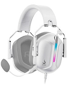 Headset Gamer Rise Mode G1 Special Edition, Rainbow, Branco