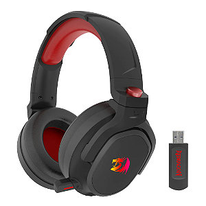 Headset Gamer Wireless Redragon Nomen Pro 3-Mode, RGB, Preto