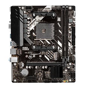 Placa Mãe B450M-DA, Chipset B450, AMD AM4, mATX, DDR4