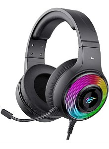 Headset Gamer HAVIT H2042D, RGB, Preto