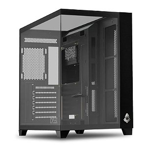 Gabinete Gamer CV550 Frontal E Lateral Em Vidro, Preto