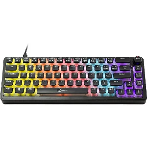 Teclado Gamer Mecânico Kalkan Drakar 65% , Rainbow, Switch Brown