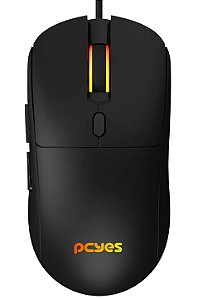 Mouse Gamer PCYes Basaran Black Vulcan, 6 Botões, 12400DPI