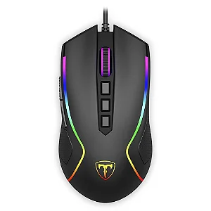 Mouse Gamer T-Dagger Darkangel, RGB, 8 Botões, 10000DPI