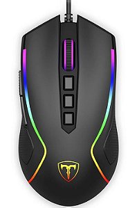 Mouse Gamer T-Dagger Darkangel, RGB, 8 Botões, 10000DPI