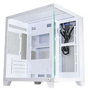 Gabinete Gamer Kmex White III CG-W305, Mid-Tower, Lateral De Vidro,  Branco
