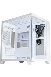 Gabinete Gamer Kmex White III CG-W305, Mid-Tower, Lateral De Vidro, Branco