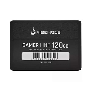 SSD Risemode Gamer Line 120GB, SATA III, Leitura 530MB/s, Gravação 520MB/s