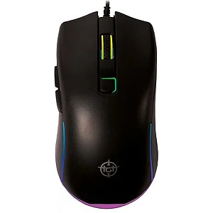 Mouse Gamer TGT GM50, Preto, Rainbow, 3600DPI