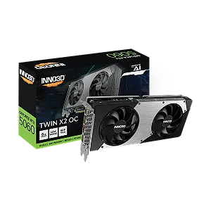 Placa de Vídeo Inno3D Twin X2 OC Geforce RTX 5060 8Gb Gddr7