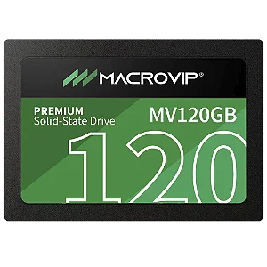 SSD Macrovip 120GB, SATA III, Leitura 450MB/s, Gravação 520MB/s