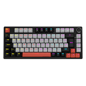 Teclado Gamer Mecânico PCYes Arkeum 75%, Led Rainbow, Switch Outemu Red, ABTN2