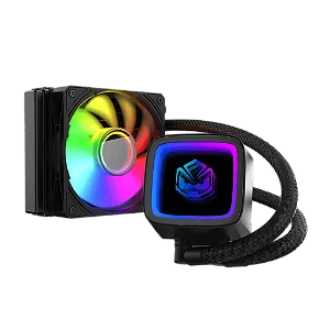 Water Cooler PCYes Tundra Black Vulcan, ARGB, 120mm, AMD e Intel, Preto