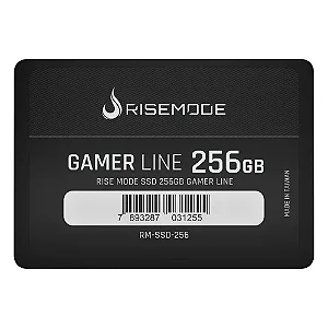 SSD Risemode Gamer Line 256GB, SATA, Leitura 530MB/s, Gravação 520MB/s