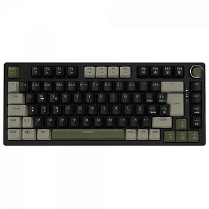 Teclado Gamer Mecânico PCYes Arkeum Cammo Edition 75%, Led Green, Switch Outemu Red, ABTN2, Verde/Preto