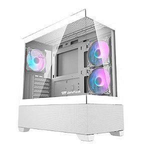 Gabinete Gamer Aigo Darkflash DS900 Air, C/ 3 Fans, Mid-Tower, Lateral de Vidro, Branco