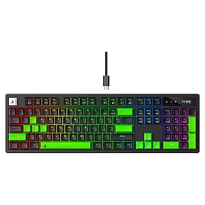 Teclado Gamer Mecânico Rise Mode GM2, RGB, Switch Outemu Blue ABNT2, Preto