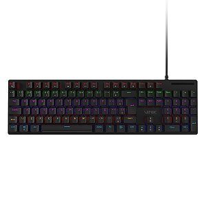 Teclado Gamer Mecânico Vinik Anihi Full 100%, Rainbow, Switch Outemu Blue ABNT2, Preto
