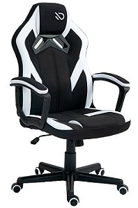Cadeira Gamer Duex Spectrum DX9025BKW, Tecido, Preto/Branco