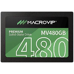SSD Macrovip 480GB, SATA III, Leitura 520MB/s, Gravação 450MB/s